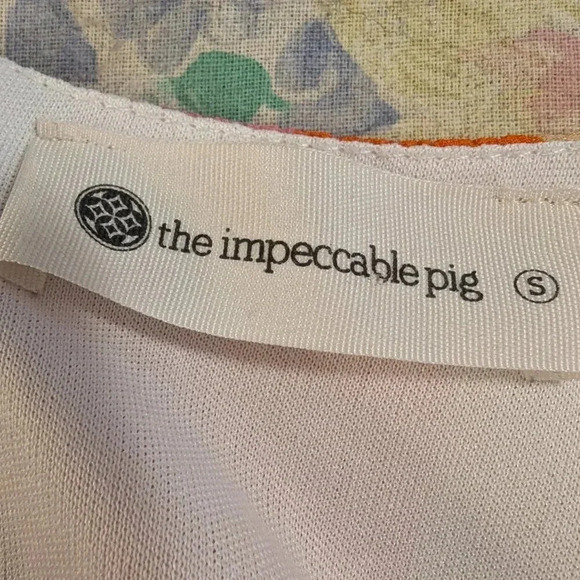 The Impeccable Pig V-Neck Colorful Mini Dress, Size S - Picture 6 of 6